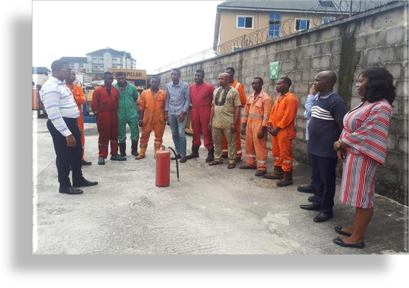 Personnel at the facility