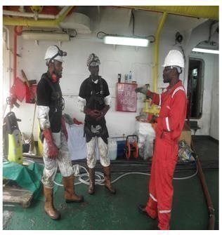 Bhumi Armada Nigeria — FPSO tank cleaning team